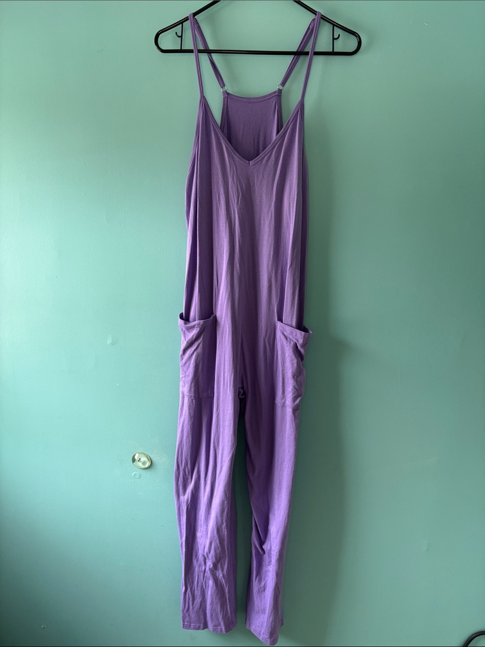 Lilac Sleeveless Jumpsuit with Pockets